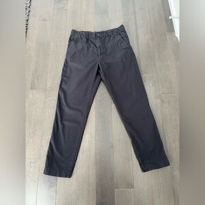 H&M Mens Navy Blue Khaki Style Pants Skinny Leg Size S Pockets, Belt Loops